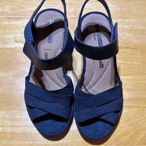 Clarks Navy Blue Women's Sandals